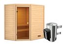 Vorschaubild Karibu Woodfeeling Sauna Jella - 38 mm Massivholz Aktionssauna