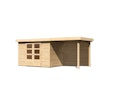 Vorschaubild Karibu Woodfeeling Gartenhaus Askola 2/3/3,5/4/5/6 mit 240 cm Schleppdach + Rückwand