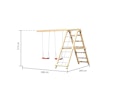 Vorschaubild Akubi Kinderspielturm Ritterburg Löwenherz inkl. Wellenrutsche, Kletterwand, Anbauplattform, Doppelschaukelanbau und Klettergerüst