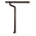 Kunststoff Dachrinnenset für Karibu Woodfeeling Gartenhaus Radur 0/1