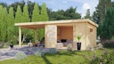 Vorschaubild Karibu Woodfeeling Gartenhaus Trittau 3/4/5 inkl. 300 cm Anbaudach - 38 mm
