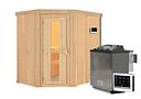 Vorschaubild Karibu Sauna Carin mit Eckeinstieg 68 mm
