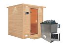 Vorschaubild Karibu Sauna Mojave - Massivholzsauna mit Fronteinstieg 38 mm inkl. gratis Saunaofen im Wert von 899,99€