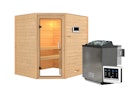 Vorschaubild Karibu Woodfeeling Sauna Mia - 38 mm Massivholz Aktionssauna inkl. 9-teiligem Gratis-Zubehörpaket im Wert von 137,95 €