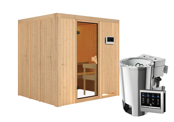 Karibu Sauna Daria - 68 mm Systemsauna - 230 Volt Plug & Play