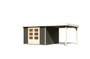 Vorschaubild Karibu Woodfeeling Gartenhaus Askola 2/3/3,5/4/5/6 mit 240 cm Schleppdach
