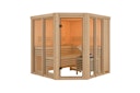 Vorschaubild Karibu Sauna Airi Superior mit Eckeinstieg 68 mm inkl. gratis Saunaofen im Wert von 599,99 €