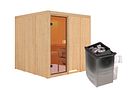 Vorschaubild Karibu Woodfeeling Sauna Oulu - 68 mm Aktionssauna