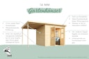 Vorschaubild Karibu Eco Gartenhaus Merseburg 6 inkl. Anbaudach - Sparset