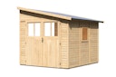 Vorschaubild Karibu Premium Gartenhaus Bomlitz 2/3/4 naturbelassen - 19 mm
