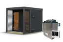 Vorschaubild Karibu Saunahaus Ares 2 - Hybridhaus mit Metallrahmen - 38 mm inkl. gratis Sauna-Zubehörset im Wert von 234,94 €