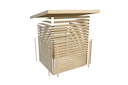 Karibu Woodfeeling Gartenhaus Kerko 3/4/5/6 mit 280 cm Schleppdach - 19 mm