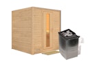 Vorschaubild Karibu Sauna Mojave - Massivholzsauna mit Fronteinstieg 38 mm inkl. gratis Saunaofen im Wert von 599,99 €