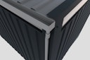 Karibu Metall Gartenhaus Osten (Østen) inkl. gratis Metallbox im Wert von 349,99 €