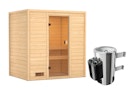 Vorschaubild Karibu Woodfeeling Sauna Selena - 38 mm Massivholz Aktionssauna inkl. gratis Saunaofen im Wert von 599,99 €
