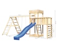 Vorschaubild Akubi Kinderspielturm Ritterburg Löwenherz inkl. Wellenrutsche, Kletterwand, Anbauplattform, Doppelschaukelanbau und Klettergerüst