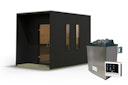 Vorschaubild Karibu Design Saunahaus Laguna Blackline - 73 mm inkl. gratis Sauna-Zubehörset im Wert von 234,94 €