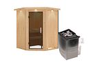 Vorschaubild Karibu Sauna Larin mit Eckeinstieg 68 mm