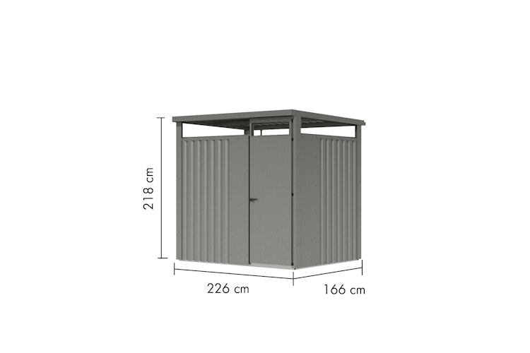 Karibu Metall Gartenhaus Osten (Østen) inkl. gratis Metallbox im Wert von 349,99 €