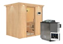 Vorschaubild Karibu Sauna Bodin mit Fronteinstieg 68 mm inkl. gratis Saunaofen im Wert von 599,99 €