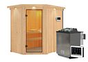 Vorschaubild Karibu Sauna Carin mit Eckeinstieg 68 mm