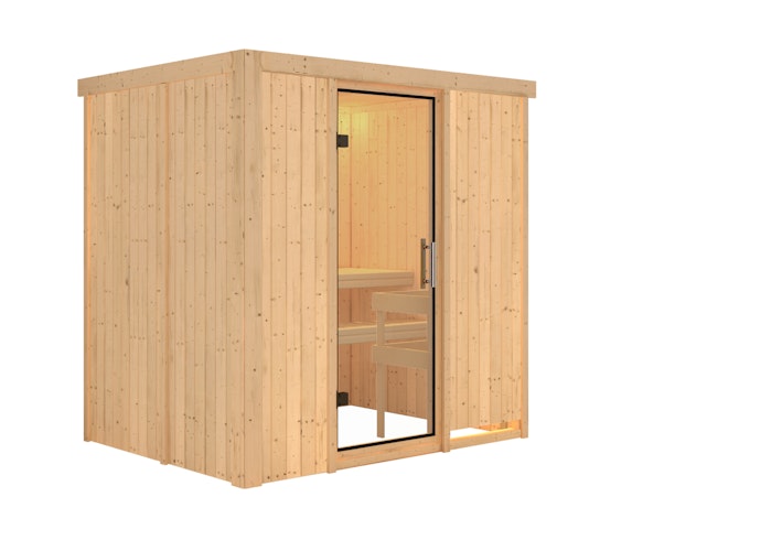 Karibu Sauna Fanja - 68 mm Systemsauna - 230 Volt Plug & Play
