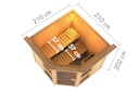 Vorschaubild Karibu Amelia 2 - Sauna mit Eckeinstieg 68 mm inkl. gratis Saunaofen im Wert von 599,99 €