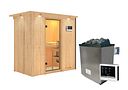 Vorschaubild Karibu Sauna Variado mit Fronteinstieg 68 mm