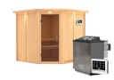 Vorschaubild Karibu Sauna Jarin mit Eckeinstieg 68 mm inkl. gratis Saunaofen im Wert von 599,99 €