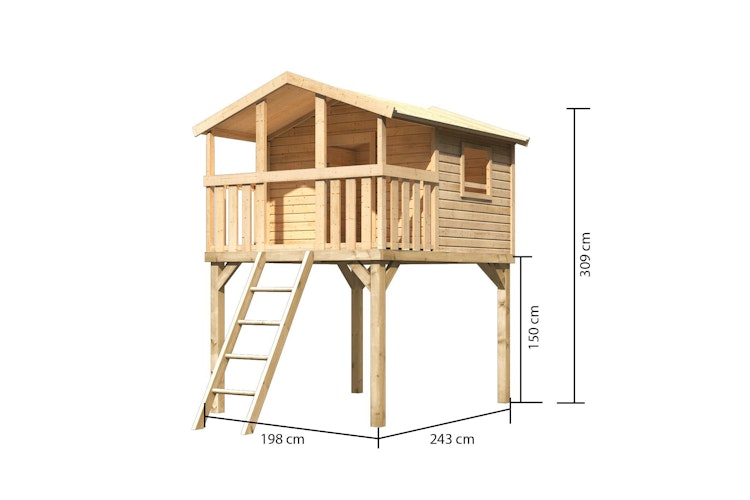 Akubi Kinderspielhaus Kinderspielgerät Benjamin