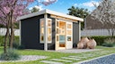 Vorschaubild Karibu Premium Gartenhaus Kastorf 6/7 mit Fensterecke - 28 mm