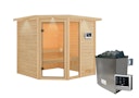 Vorschaubild Karibu Woodfeeling Sauna Tabea - 38 mm Massivholz Aktionssauna inkl. gratis Saunaofen im Wert von 599,99 €