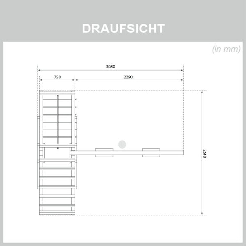Akubi Doppelschaukel Anbau inkl. Klettergerüst passend zu Anna, Danny, Frieda Lotti, Luis und Löwenherz