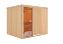 Vorschaubild Karibu Woodfeeling Sauna Nybro - 68 mm Aktionssauna inkl. gratis Saunaofen im Wert von 599,99 €