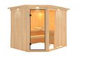 Vorschaubild Karibu Sauna Fiona 3 mit Eckeinstieg 68 mm