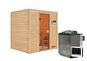 Vorschaubild Karibu Woodfeeling Sauna Adelina - 38 mm Massivholz Aktionssauna