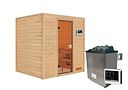 Vorschaubild Karibu Woodfeeling Sauna Adelina - 38 mm Massivholz Aktionssauna