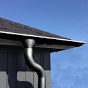 Vorschaubild Metall Dachrinnenset für Karibu Gartenhaus Sölden 1/2/3