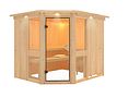 Vorschaubild Karibu Amelia 3 - Sauna mit Eckeinstieg 68 mm