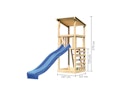 Vorschaubild Akubi Kinderspielturm Anna mit Pultdach inkl. Wellenrutsche und Kletterwand