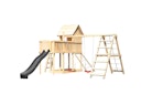 Vorschaubild Akubi Stelzenhaus Frieda mit Wellenrutsche, Doppelschaukelanbau, Klettergerüst, Anbauplattform und Netzrampe
