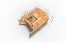 Vorschaubild Karibu Gartensauna/Saunafass Fasshaus 2 asymmetrisch inkl. gratis Saunaofen im Wert von 599,99 €