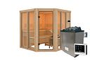 Vorschaubild Karibu Sauna Airi Superior mit Eckeinstieg 68 mm