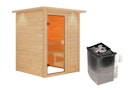 Vorschaubild Karibu Woodfeeling Sauna Sandra - 38 mm Massivholz Aktionssauna