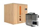 Vorschaubild Karibu Sauna Sodin mit Fronteinstieg 68 mm inkl. gratis Saunaofen im Wert von 899,99€