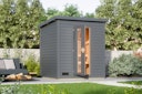 Vorschaubild Karibu Gartensauna Saunahaus Hyun Aktionsangebot inkl. gratis Saunaofen im Wert von 599,99 €