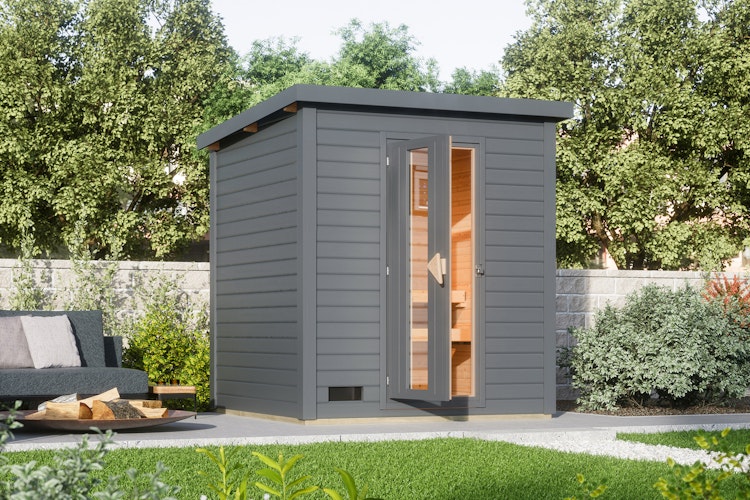 Karibu Gartensauna Saunahaus Hyun Aktionsangebot inkl. gratis Saunaofen im Wert von 599,99 €