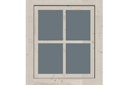 Karibu Dreh-/ Kippfenster für 28 mm Häuser und Carports 69 x 79 cm