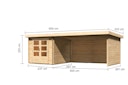Vorschaubild Karibu Woodfeeling Gartenhaus Bastrup 4 naturbelassen - 28 mm