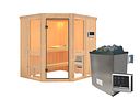 Vorschaubild Karibu Amelia 1 - Sauna mit Eckeinstieg 68 mm